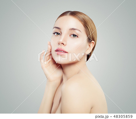 Young woman, natural beauty. Healthy girl Young woman, natural beauty. Healthy girl 48305859