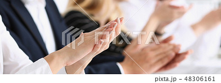 Group of people clap their arm in row during Group of people clap their arm in row during 48306161