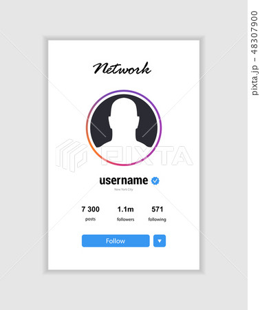 Instagram templete advertising card. Social media 48307900
