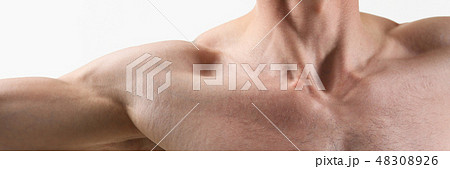 Fitness man background shoulder biceps Fitness man background shoulder biceps 48308926