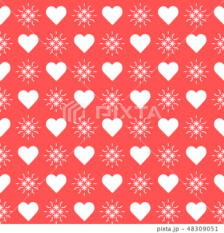 Seamless pattern with hearts Valentine's Day 48309051
