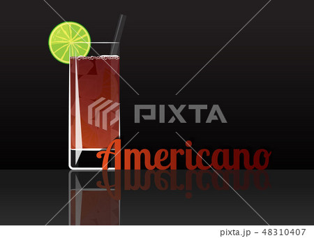 The Unforgettable Americano cartoon illustration The Unforgettable Americano cartoon illustration 48310407