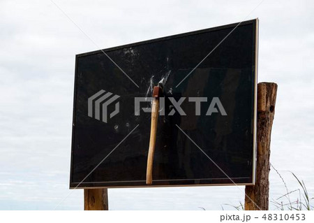 Ax in the TV. The concept of hatred of television Ax in the TV. The concept of hatred of television 48310453