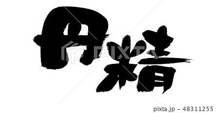 筆文字　丹精　　イラスト 48311255
