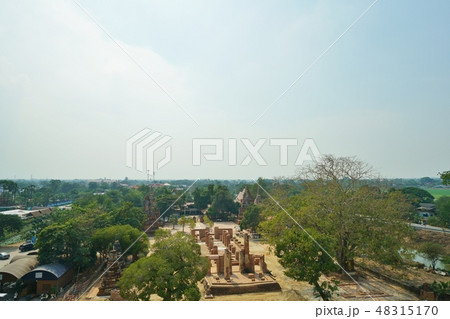 View from Chedi Phukhao Thong in Ayutthaya View from Chedi Phukhao Thong in Ayutthaya 48315170