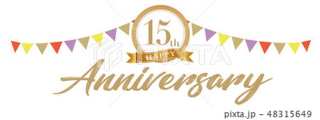 15周年アニバーサリーデコ 15周年アニバーサリーデコ 48315649