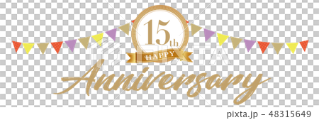 15周年アニバーサリーデコ 15周年アニバーサリーデコ 48315649