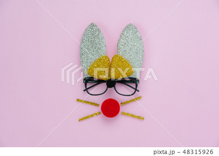 Shot of decoration Happy Easter holiday background Shot of decoration Happy Easter holiday background 48315926