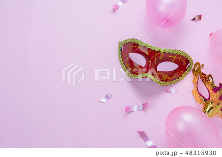 Table top view of beautiful colorful carnival. 48315930