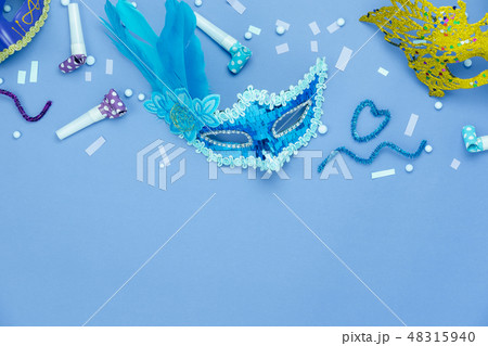 Table top view of beautiful colorful carnival. Table top view of beautiful colorful carnival. 48315940