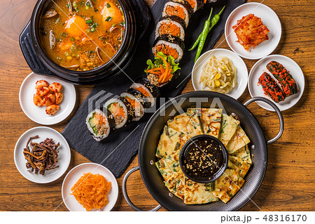 韓国料理　typical Korean gourmet 48316170