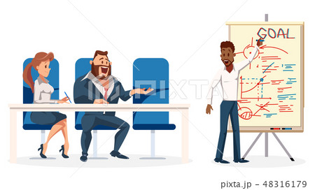 Young Speaker make Presentation for Work Team 48316179