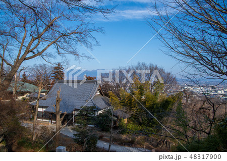 少林山　達磨寺　境内からの風景　群馬県高崎市 48317900