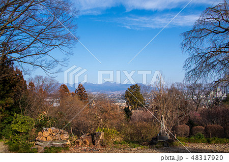 少林山　達磨寺　境内からの風景　群馬県高崎市 48317920
