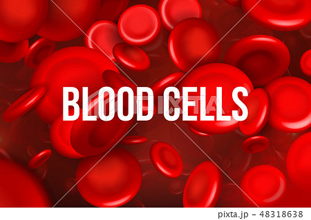 Creative vector illustration of red blood cells stream, microbiological medical erythrocyte Creative vector illustration of red blood cells stream, microbiological medical erythrocyte 48318638
