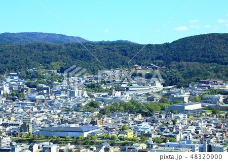 京都タワー展望台から見た京都の景色 京都タワー展望台から見た京都の景色 48320900
