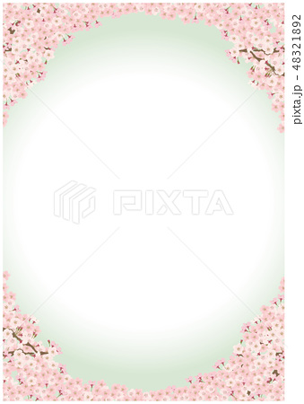 桜 ソメイヨシノ シンプル 背景 イラストのイラスト素材 4212