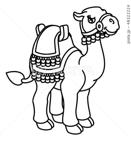 Camel Animal Cartoon Character 48322224