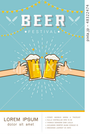 Beer festival poster Vector illustration 48322474