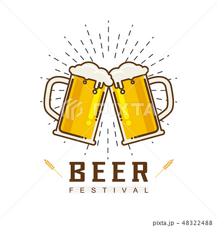 Cute cartoon of Beer Vector illustration 48322488