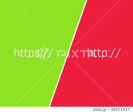Creative vector illustration of http, https protocol connection ssl encryption web site isolated on 48323437