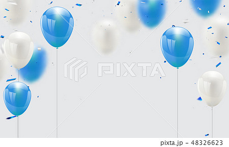 blue balloons, vector illustration. blue balloons, vector illustration. 48326623