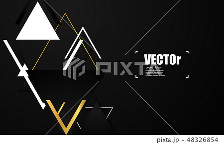 Abstract gold geometric vector 48326854