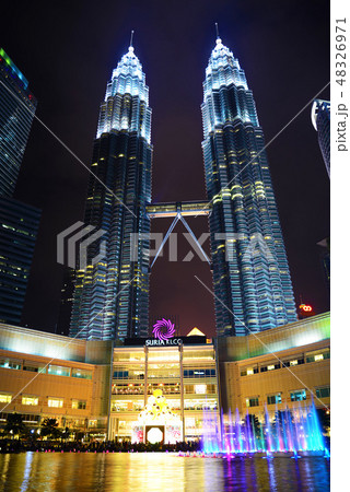 ペトロナスツインタワーの写真素材
