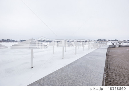 Winter landscape, Istra lake 48328860