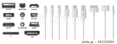Creative vector illustration of usb computer universal connectors icon symbol isolated on Creative vector illustration of usb computer universal connectors icon symbol isolated on 48329964