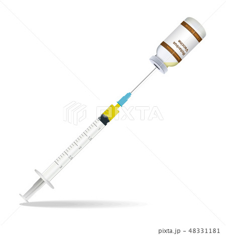 Immunization, Rotavirus Vaccine Syringe Contain Some Injection And Injection Bottle Isolated On A 48331181