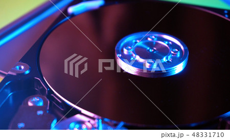Computer or server close up hard drive storage 48331710