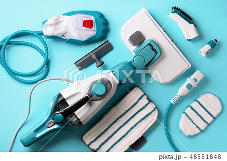 Kit of modern professional steam cleaners  48331848
