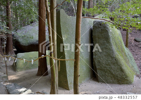 天石立神社　前立磐　後立磐　前伏磐　きんちゃく岩　柳生　奈良 48332557