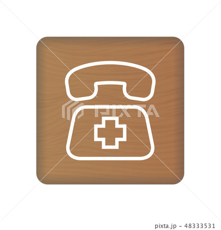 Sos Icon. Rescue Services Phone Call Illustration Isolated On A Background. Vector Icon Illustration 48333531