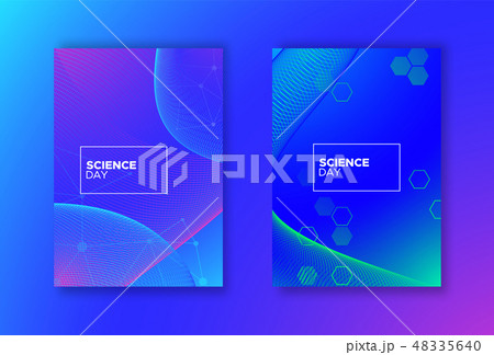 Science Day abstract gradient background set Science Day abstract gradient background set 48335640