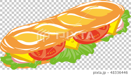 バケット サンドのイラスト素材