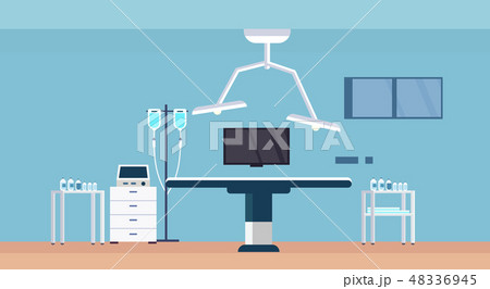 hospital operating table clean medical room intensive therapy modern clinic interior horizontal hospital operating table clean medical room intensive therapy modern clinic interior horizontal 48336945