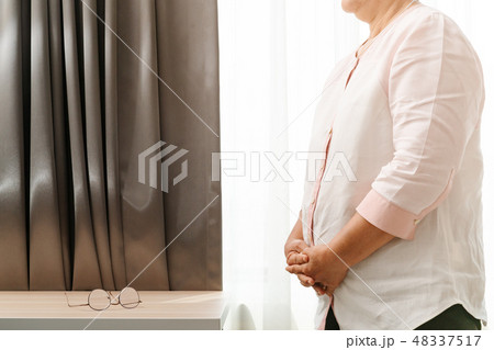 old woman, obesity, fat, healthcare and medical 48337517