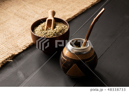 yerba mate drink concept photo 48338733