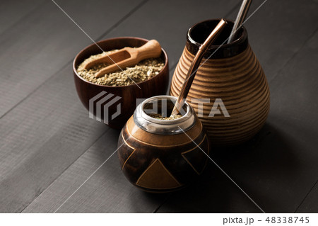 yerba mate drink concept photo 48338745