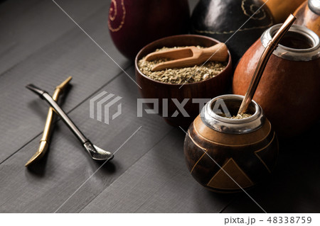 yerba mate drink concept photo 48338759