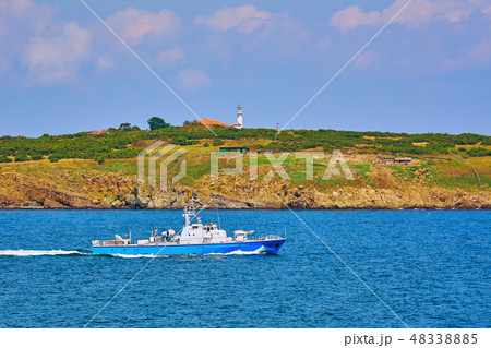 Patrol Boat in the Sea 48338885