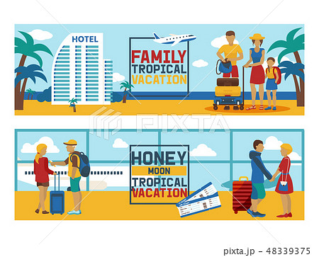 Vacation vector traveling people traveler manのイラスト素材 [48339375] - PIXTA