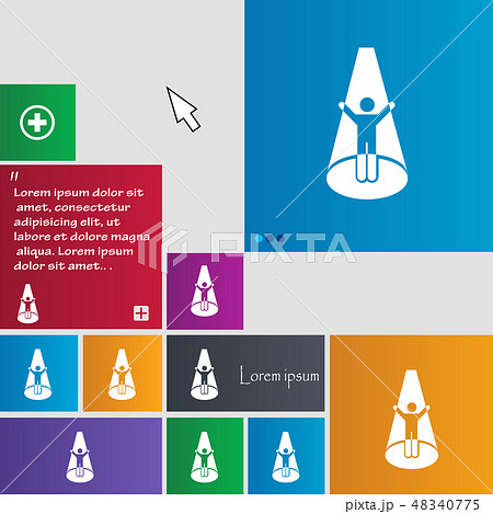 Spotlight icon sign. buttons. Modern interface web 48340775