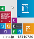 Suicide concept icon sign. buttons. Modern interfa 48340780