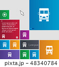 Truck icon sign. buttons. Modern interface website 48340784