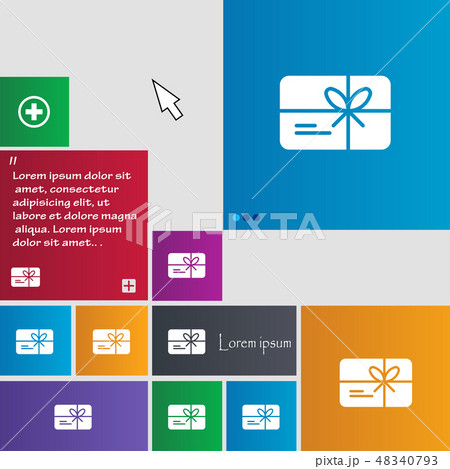 certificate icon sign. buttons. Modern interface w 48340793