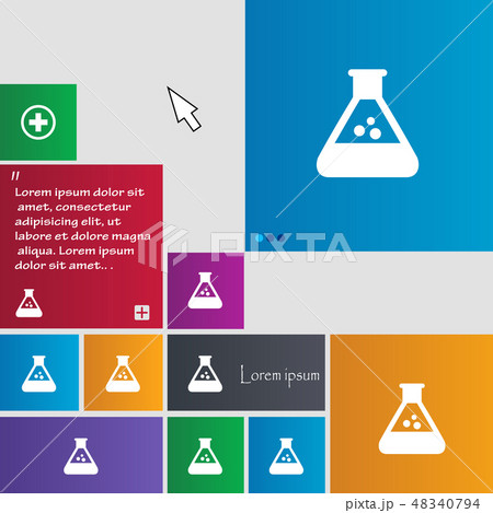chemistry icon sign. buttons. Modern interface web chemistry icon sign. buttons. Modern interface web 48340794