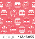 easter egg pattern line on living coral pink color 48343055